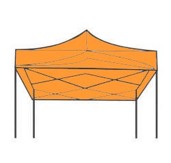 Express-Profi Pavillon Faltzelt von 2,0 x 2,0 bis 6,0 x 3,0m , SOFORT LIEFERBAR !  -  Zum VERLEIH : Express-Profi Pavillon 2,70 x 4,0m  Farbe Natur