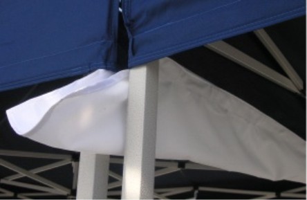 Zubehr : Regenrinnen zum Verbinden von 2 Faltzelten mit Klettband 