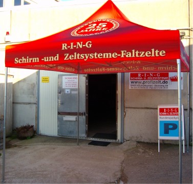 Express-Profi Pavillon - Faltzelt 3,0x3,0m mit Werbedruck